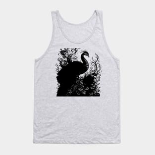 black peacock Tank Top